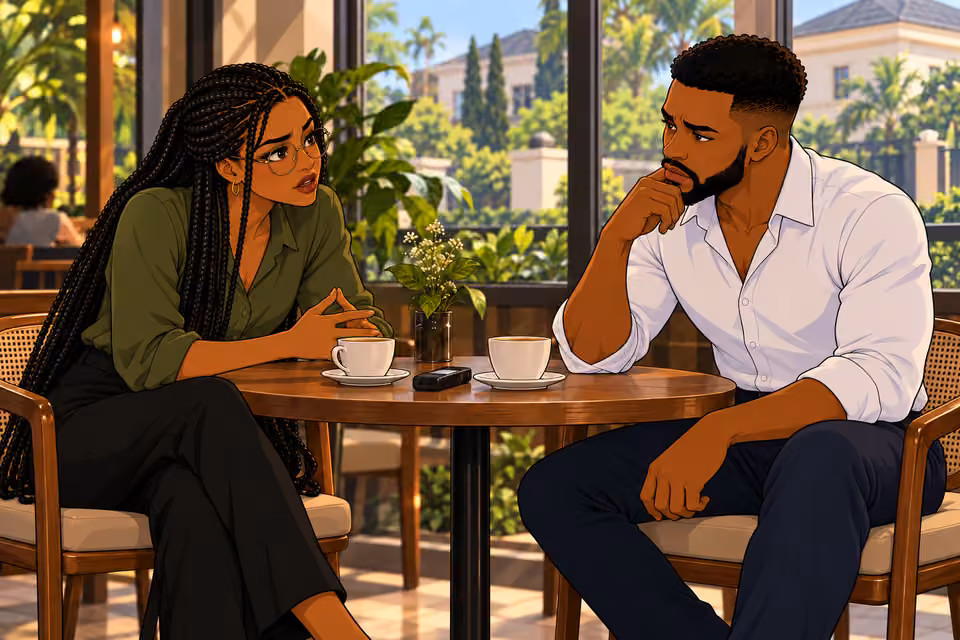 She explains what his silence allows.