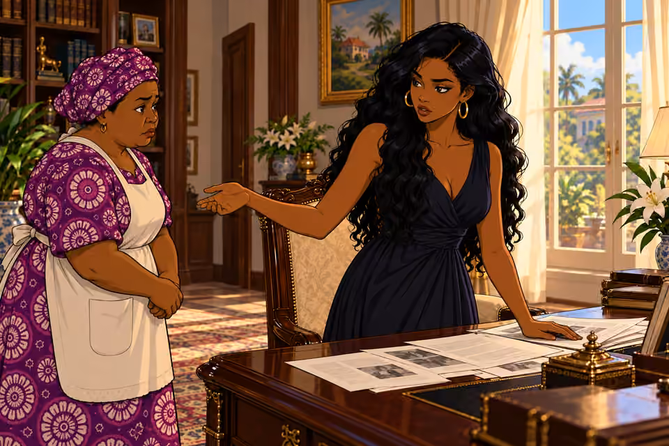 Amaka asks to be taken to the beach.