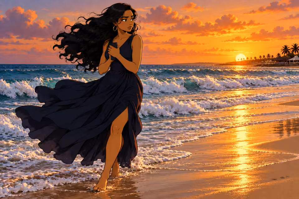 The wind rises as her certainty falters.
