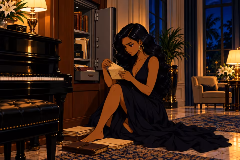 Amaka opens the envelope.