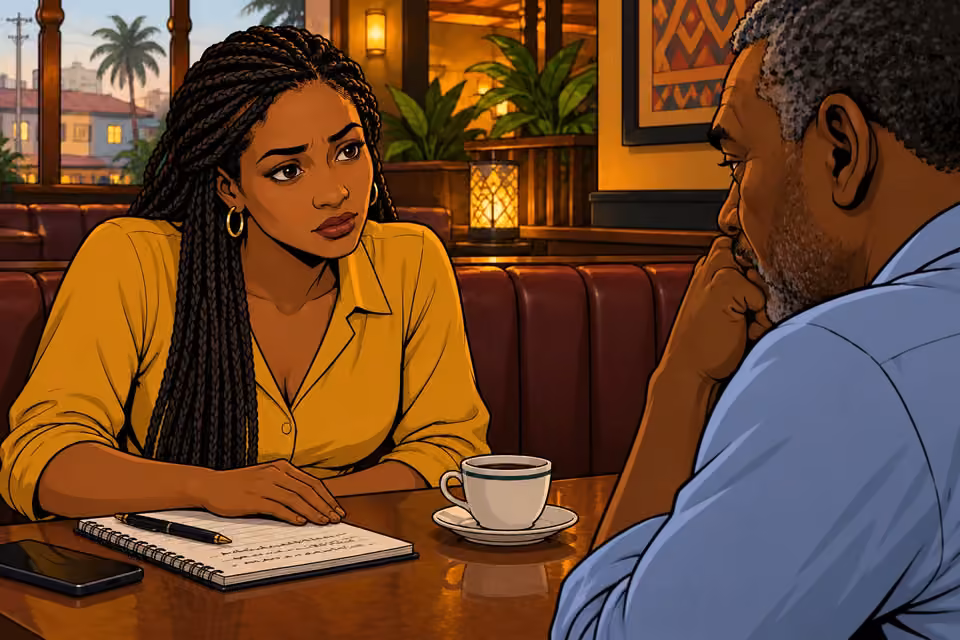 Aisha names Amaka’s mother during her quiet conversation with Musa.