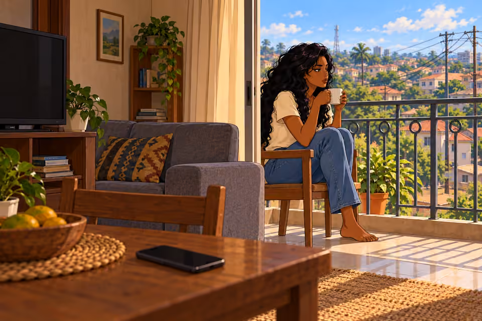 The world continues while her devices stay silent.