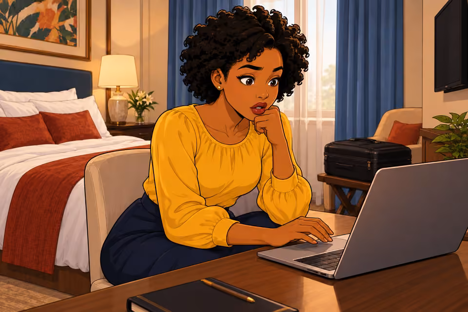 An unexpected email catches her attention.