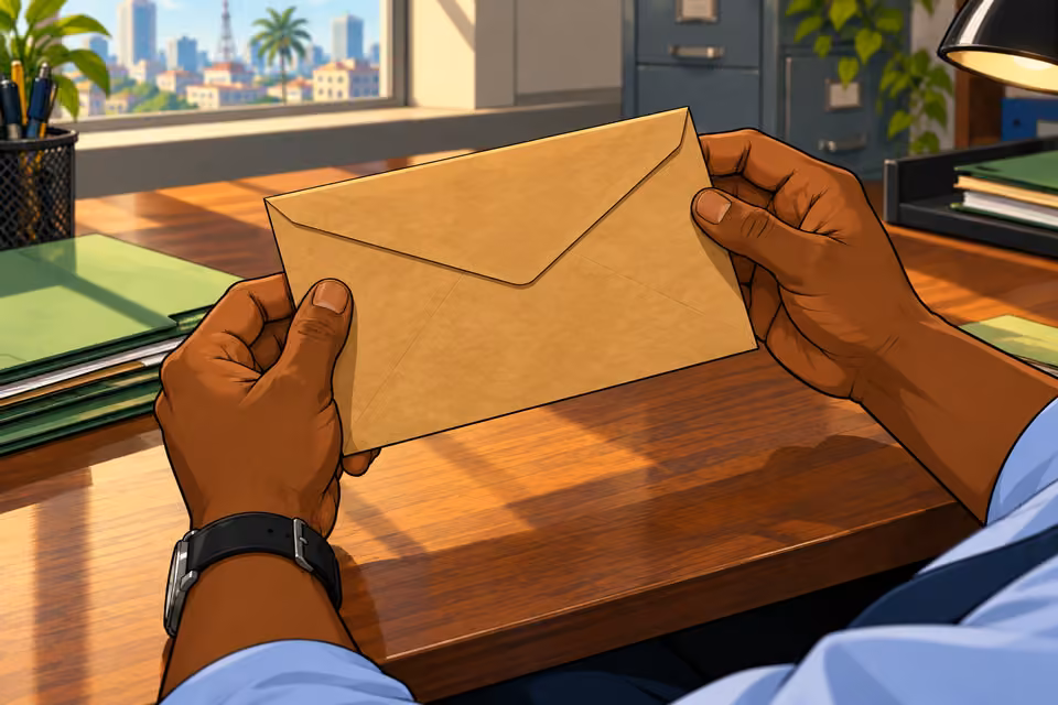 There is no return address.