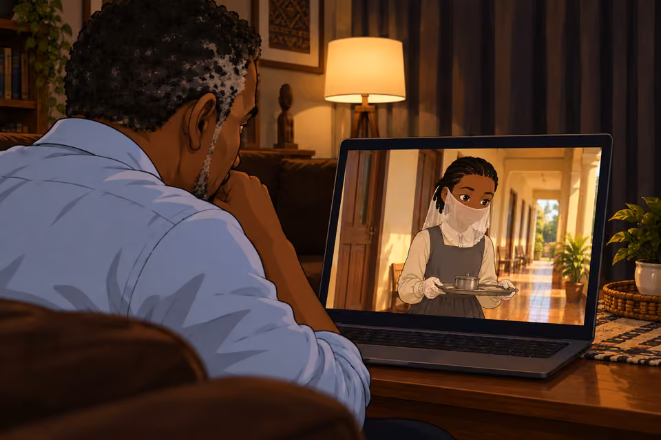 A young girl appears in the footage.