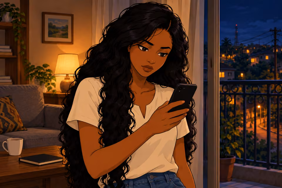 Amaka ends the call.