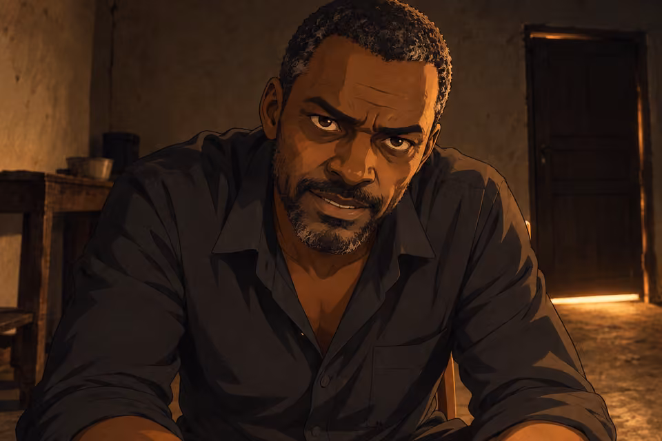 Taiwo smirks at his old friend.