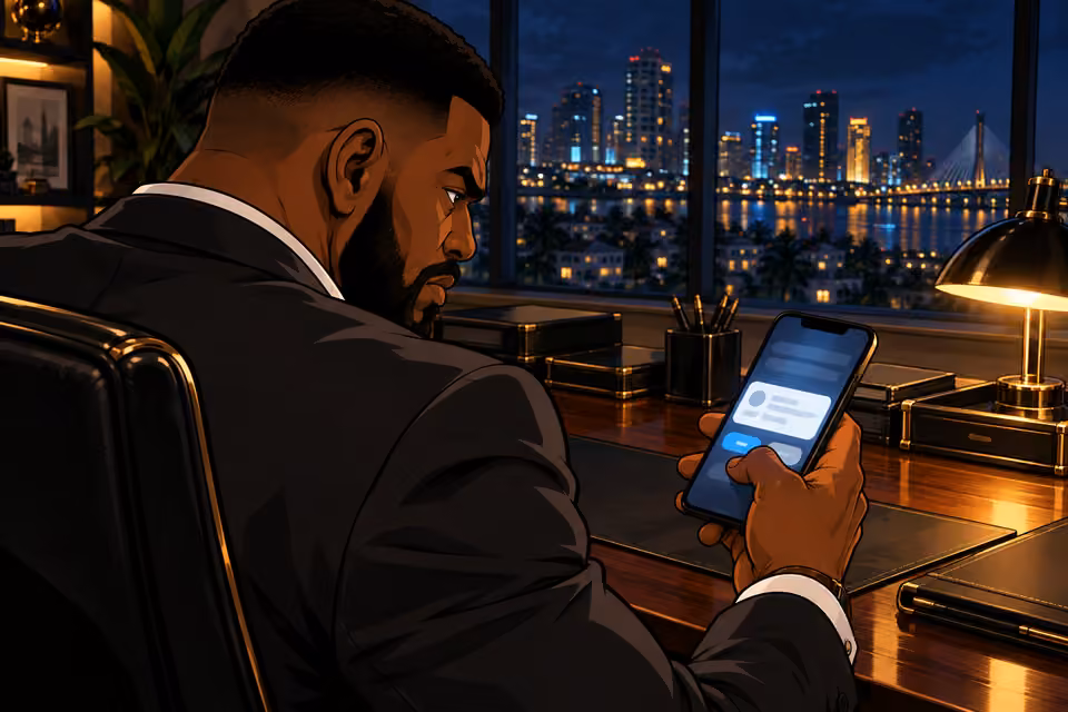 Olumide reads Jide’s request.