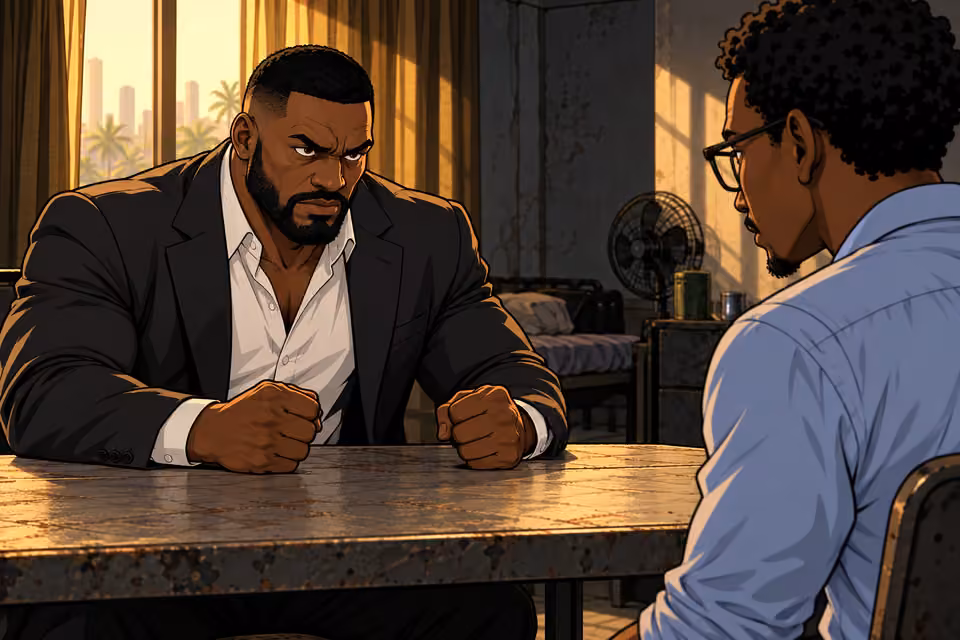 Olumide demands an explanation.