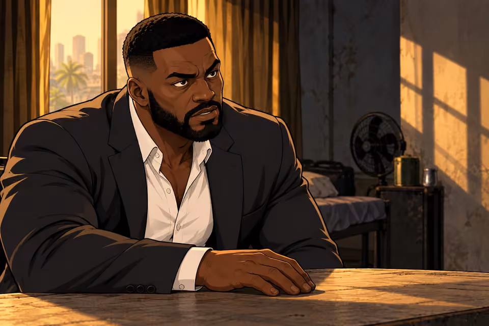 Olumide struggles to process the truth.