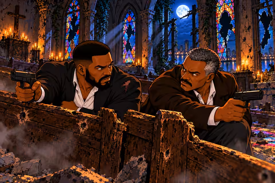 Olumide and Durojaiye exchange a glance