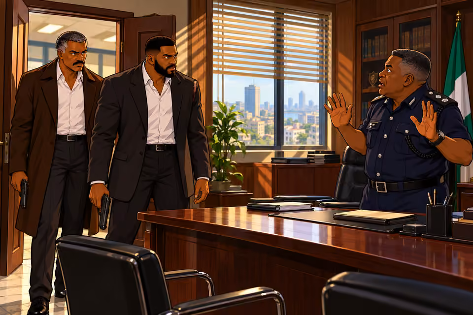 Olumide and Durojaiye confront Captain Olukoya