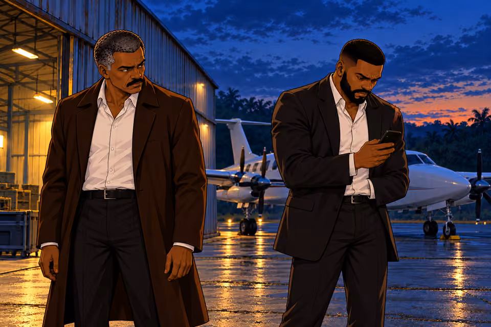 Olumide repeatedly checks his phone