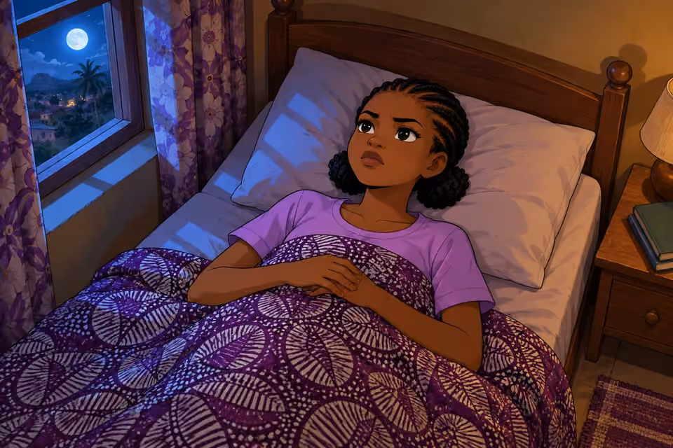 Morayo lies awake, staring at the ceiling as she decides to keep seeing Demola.