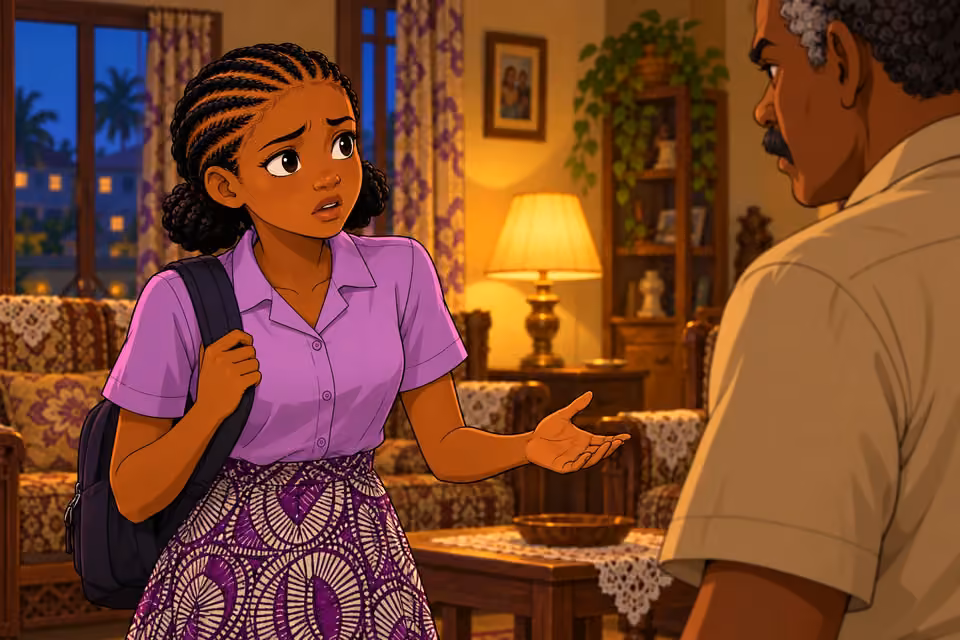 Morayo begins a hesitant explanation.