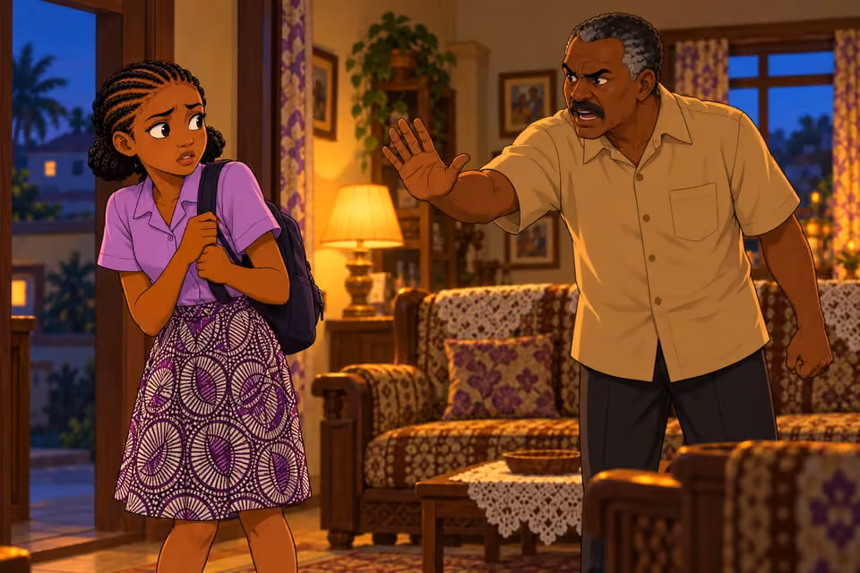 Kayode angrily cuts off Morayo’s explanation.