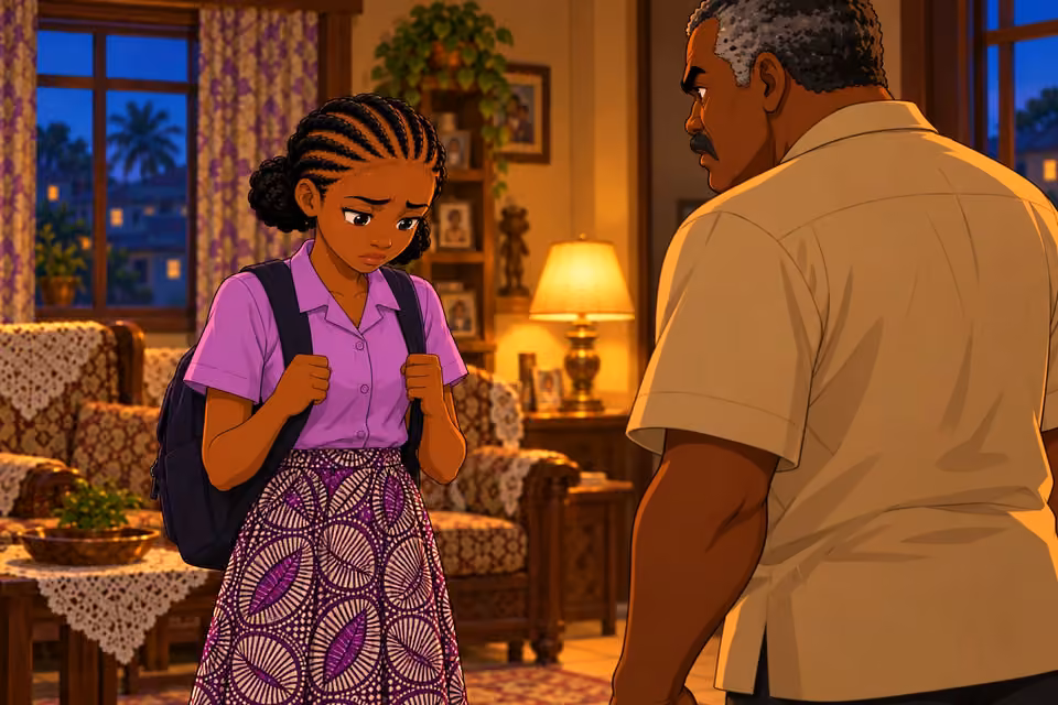 Morayo reluctantly nods to her father’s demand.