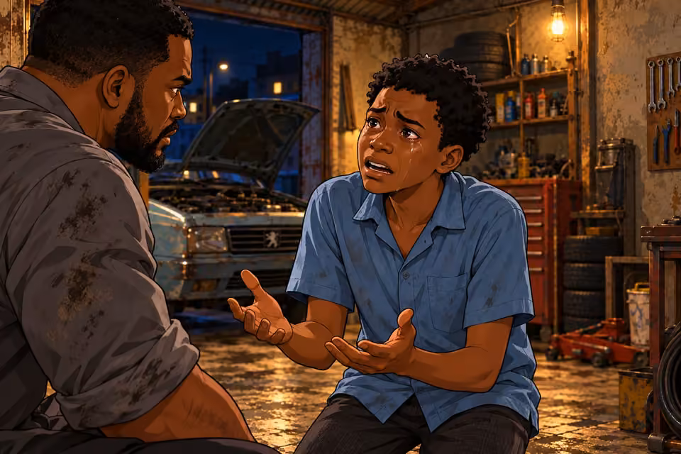 Demola tearfully tells Musa that he could not save Morayo.