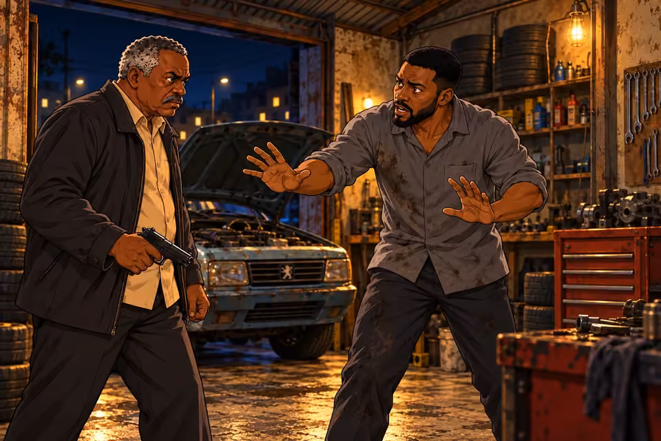 Musa steps closer and pleads with Kayode to stop.