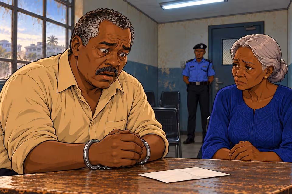Kayode absorbs unexpected forgiveness.