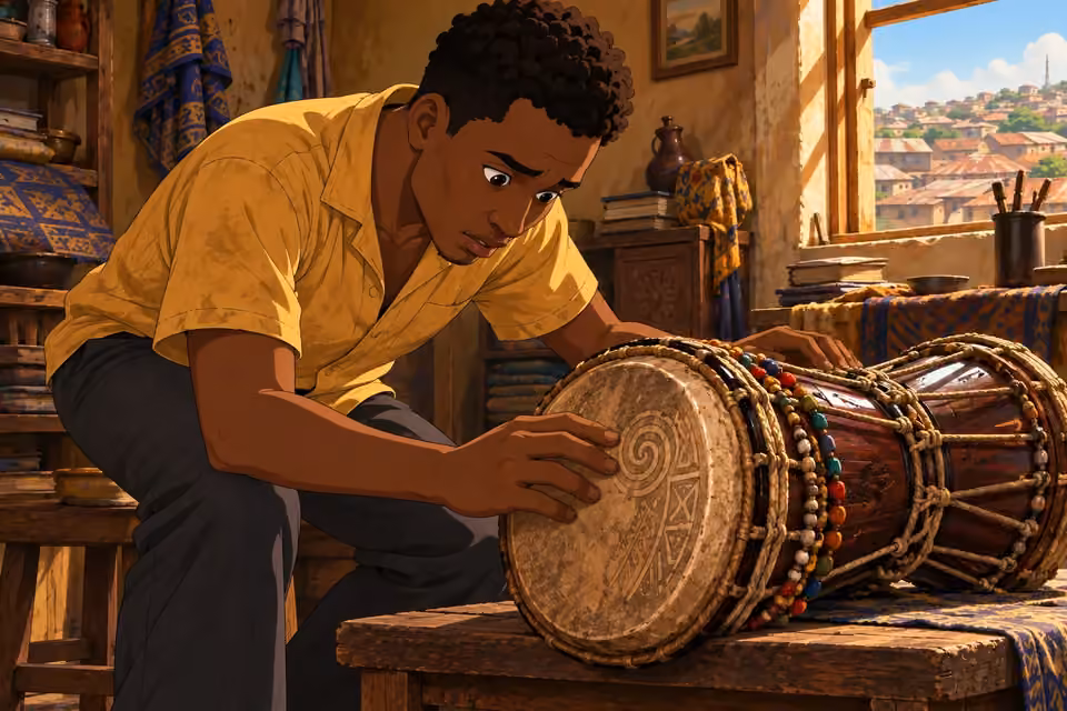 Ayo touches the inscription and begins to remember.
