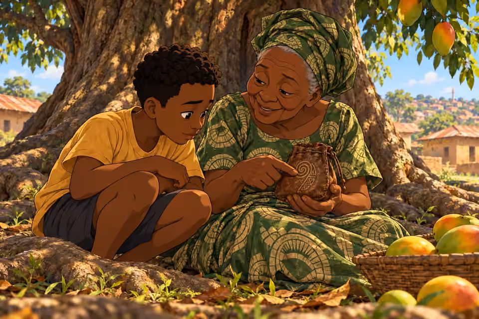 Young Ayo learns about a mysterious mark from Iyaafin.