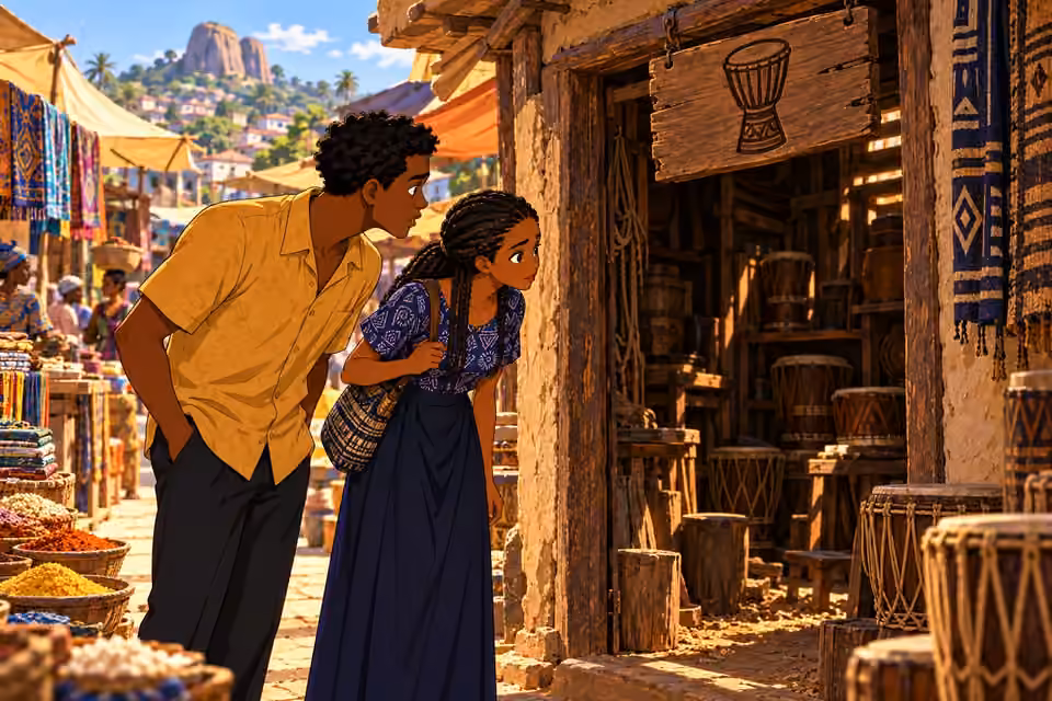 The search leads Ayo and Ifáyemi to Baba Ayinde’s workshop.