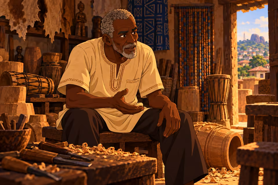 Baba Ayinde recognizes that his visitors seek knowledge.