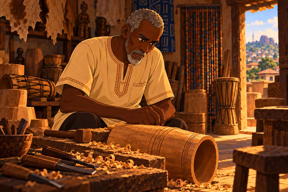 Baba Ayinde listens in a long thoughtful silence.