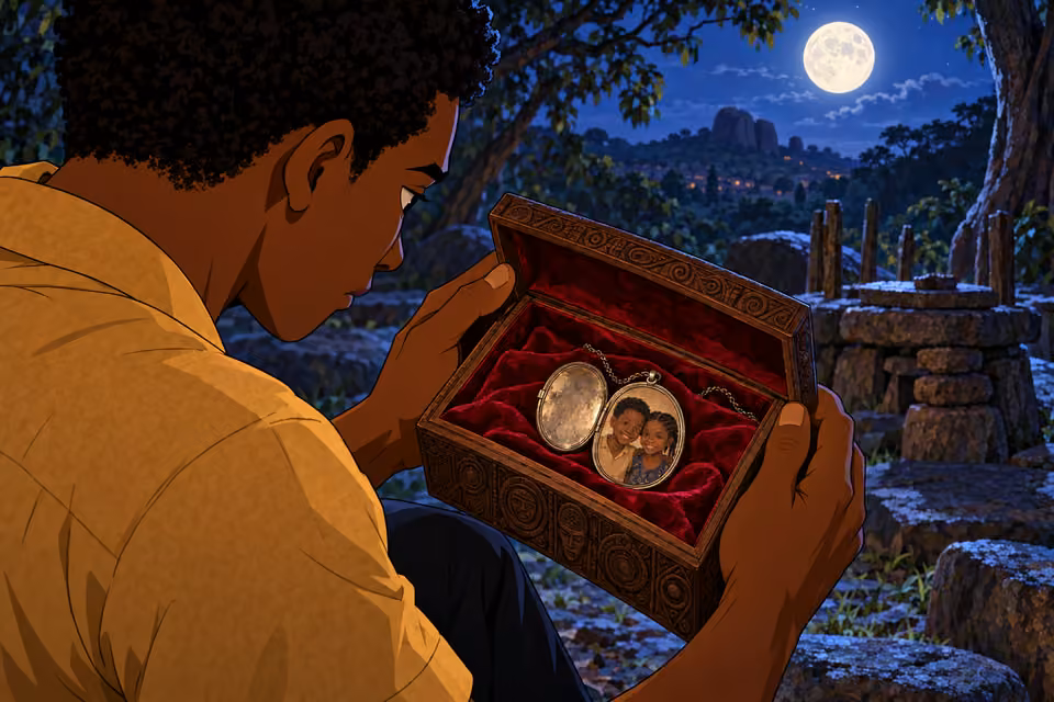 Ayo chooses the silver locket as his offering for Abisola.
