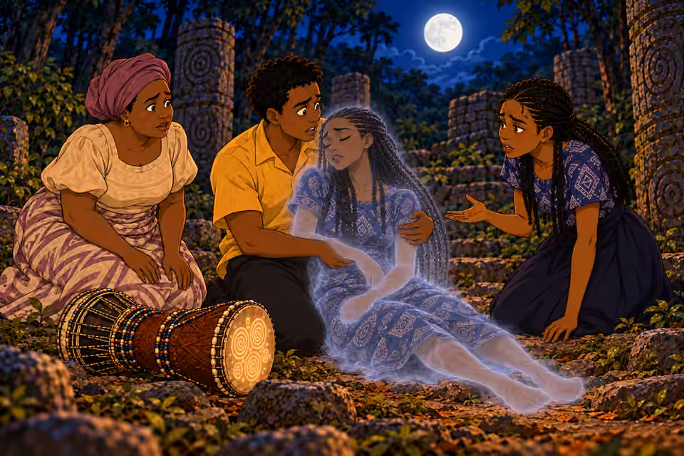Ifáyemi explains that a cleansing ritual may help Abisola.