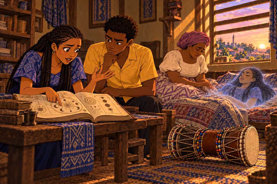 Ifáyemi discovers the cleansing ritual in an ancient text.