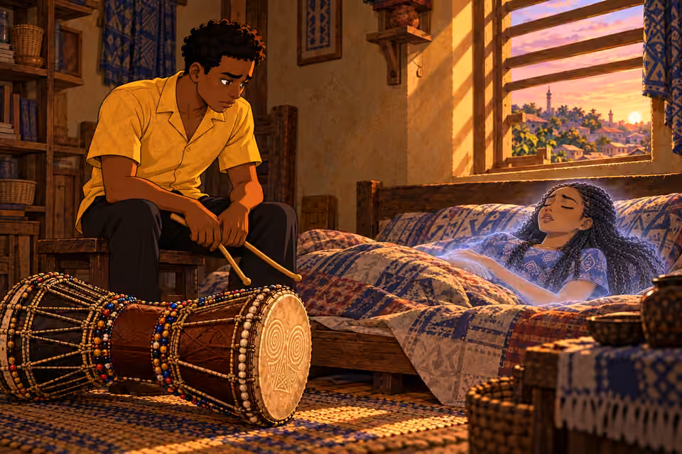 Ayo struggles to find joy for the required musical offering.