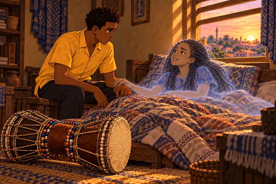 Abisola encourages Ayo to find joy despite his sorrow.