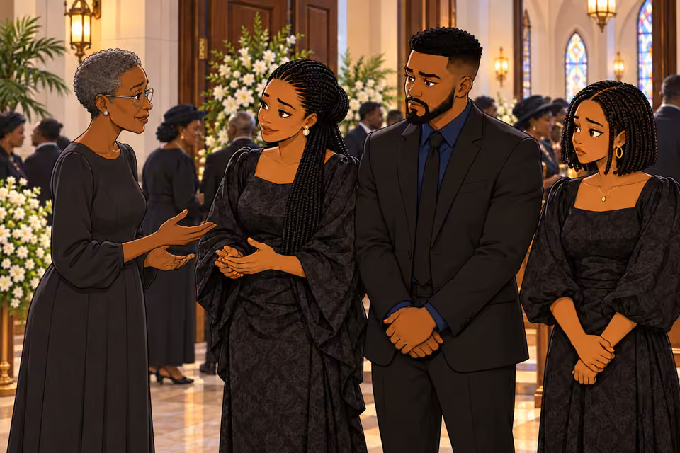 The siblings accept condolences