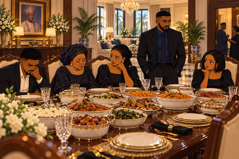 The family returns to a subdued mansion