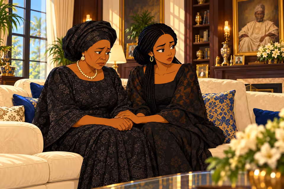 Oritoke sits beside Grace