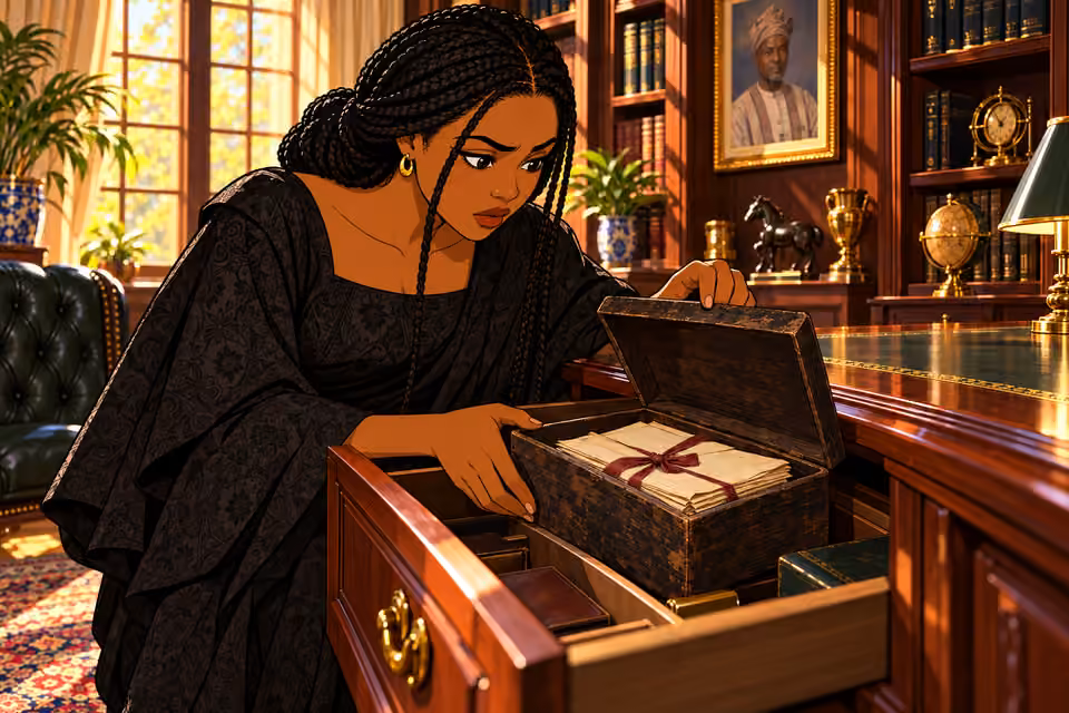 Oritoke discovers a box of letters