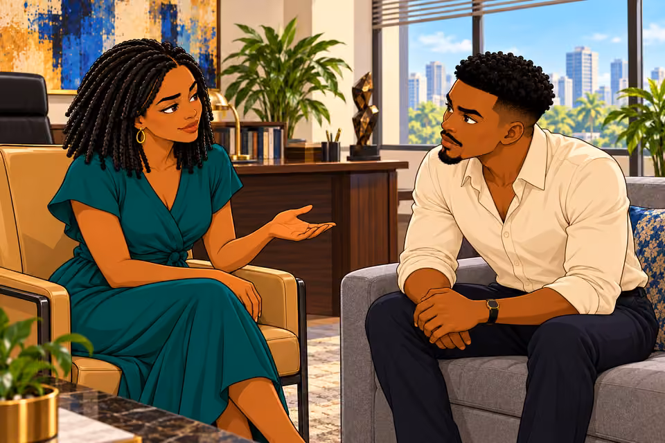 Folake offers to guide Tosin.