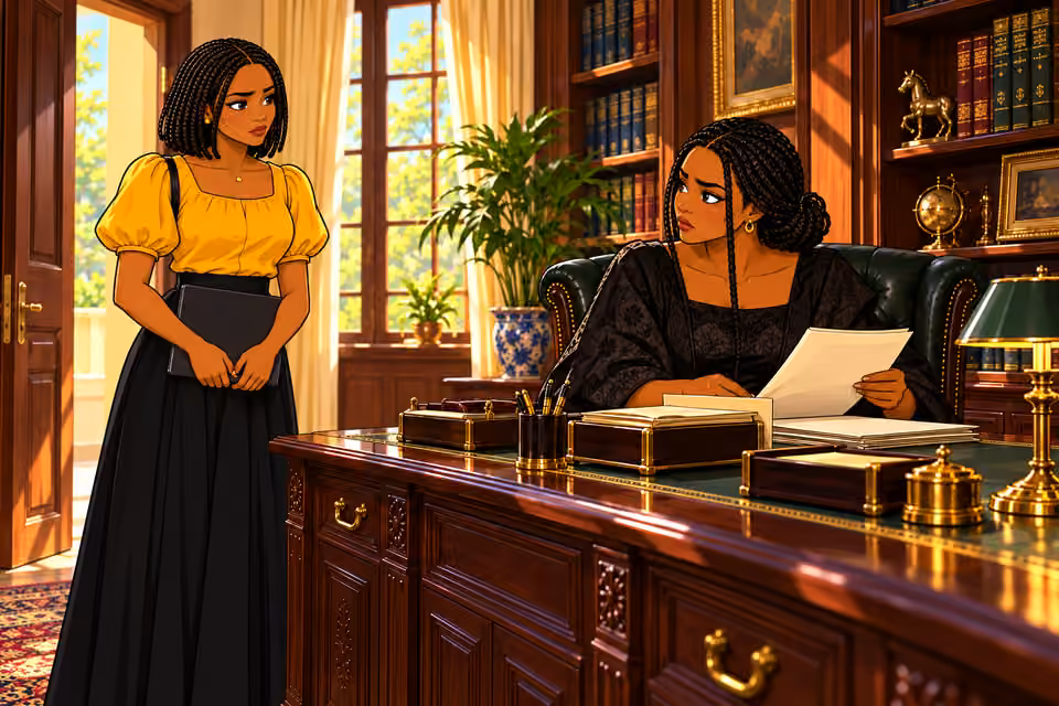 Ife approaches Oritoke in the study.