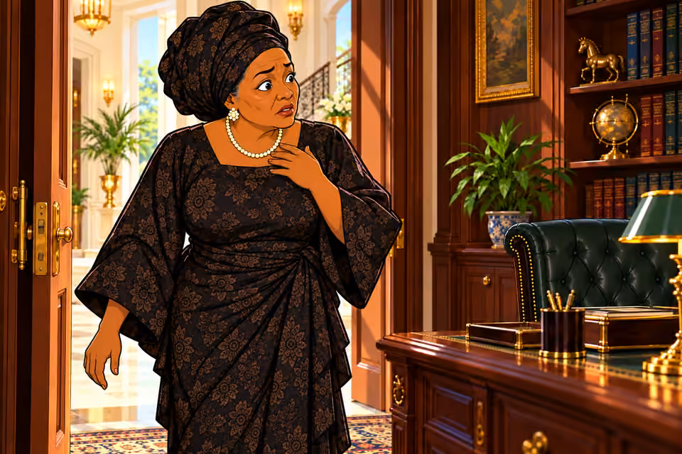 Grace asks Folake for the truth.