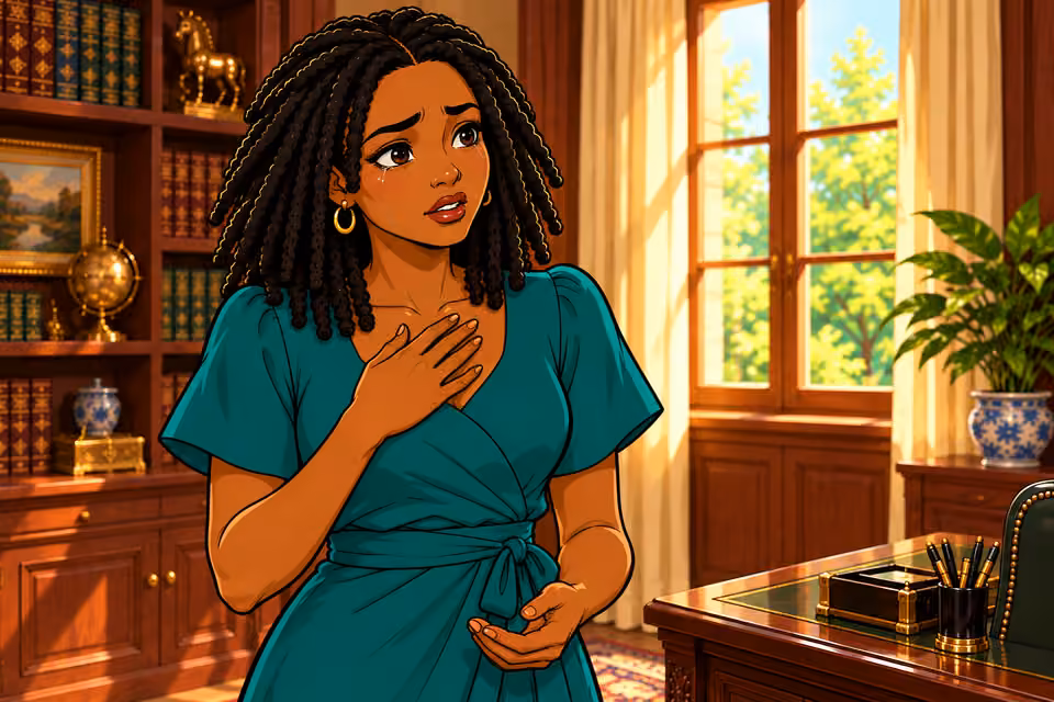 Folake admits her deception.