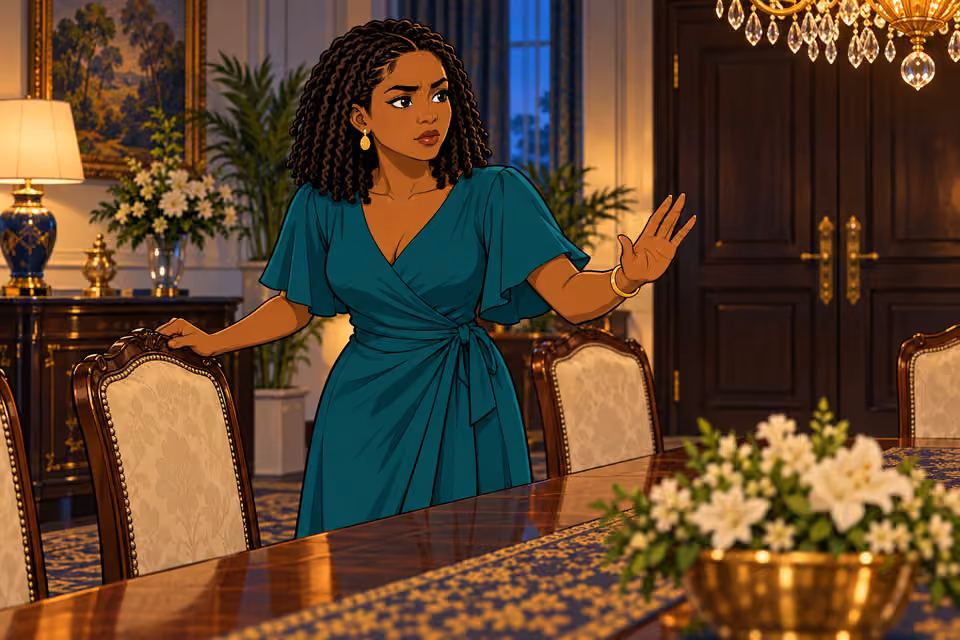 Folake urges Bayo to face the intruders.