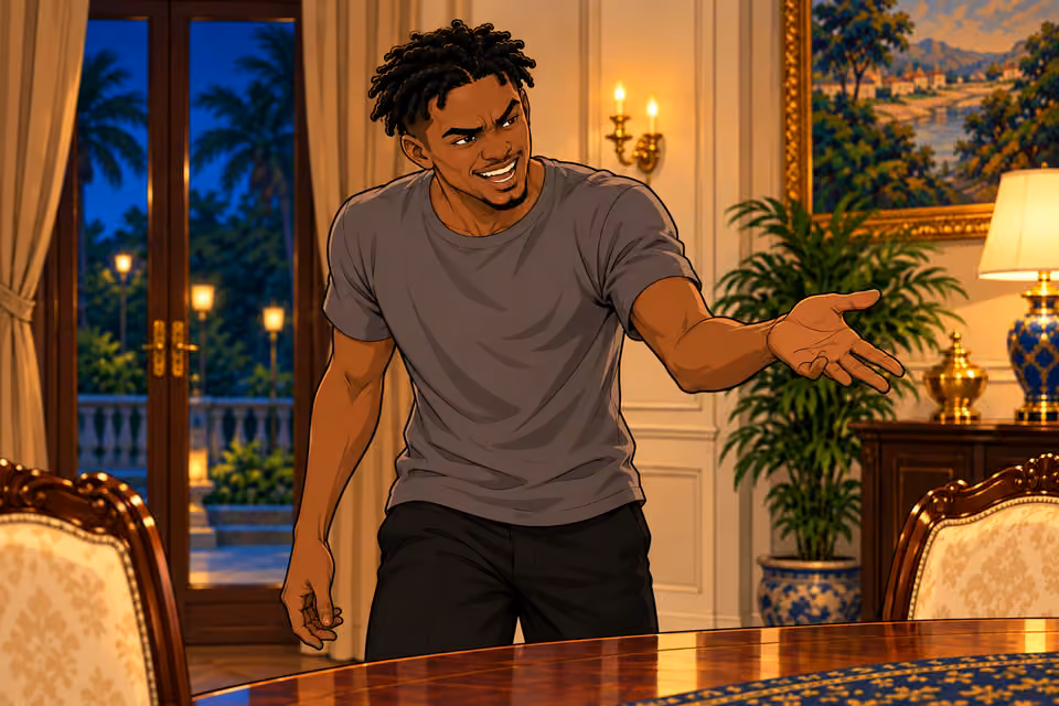 The second gang member exposes Folake.