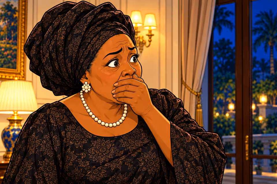 Grace reacts to the accusation.