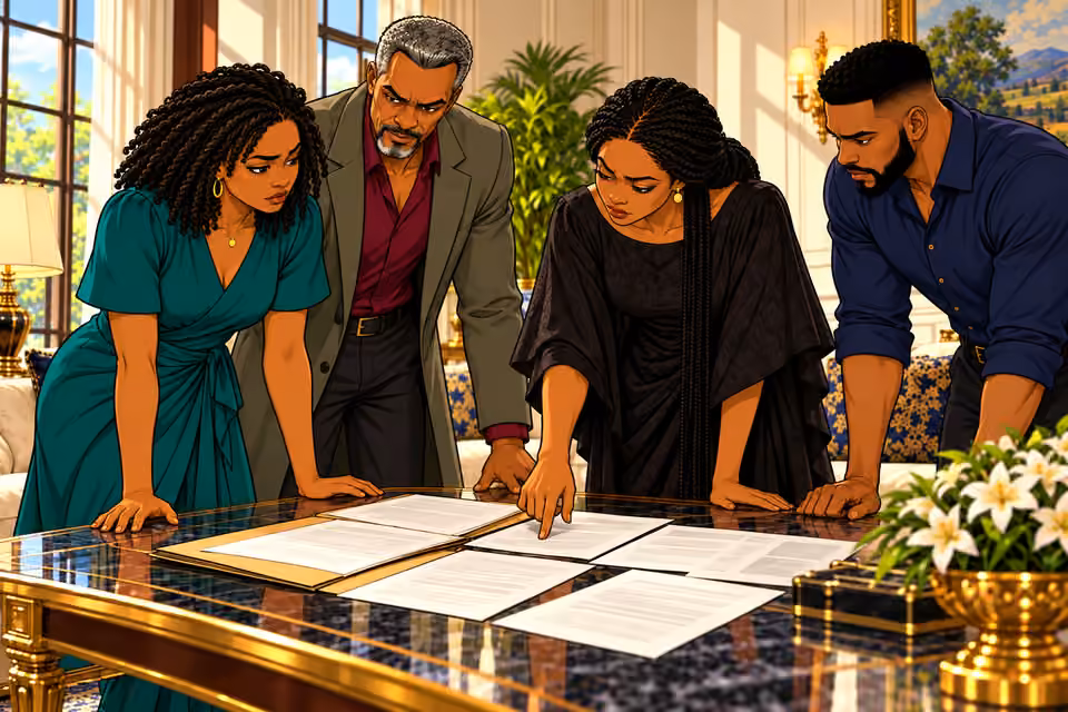 The family begins to work together.