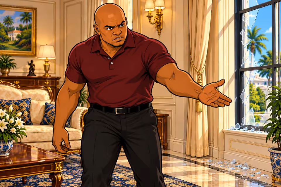 The gang leader demands the money.