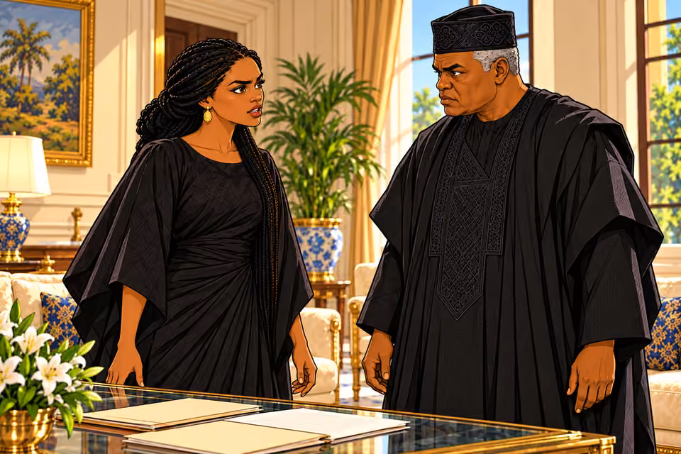 Oritoke confronts Adewale.