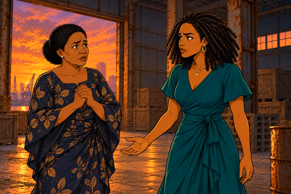 Folake tells her mother it is over.