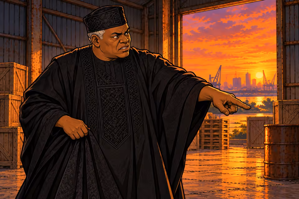 Adewale threatens to arrest them.